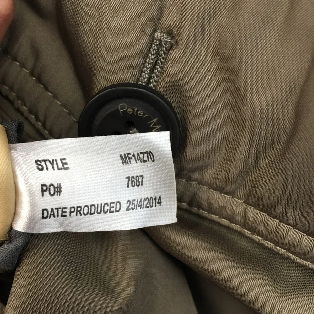 Peter Millar‎ Prato Reversible Coat Jacket Size XXL Brown Gray Full Zip Buttons